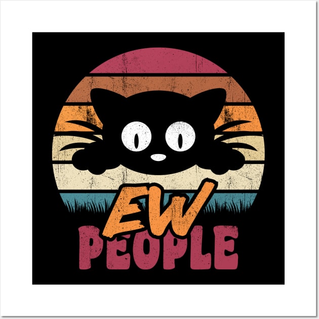 Ew People Cat Retro Style Wall Art by G! Zone